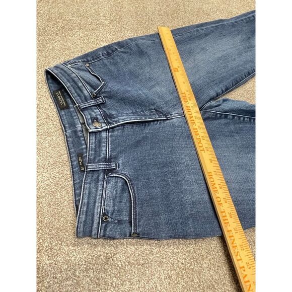 Talbots flawless five pocket women curvy slim ankle sz 8 high rise blue jeans - Picture 8 of 12